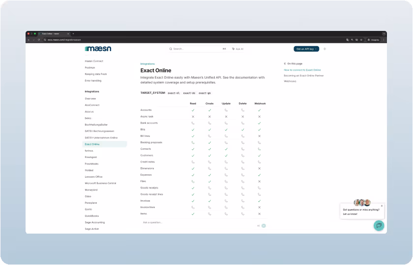 Exact Online API Documentation