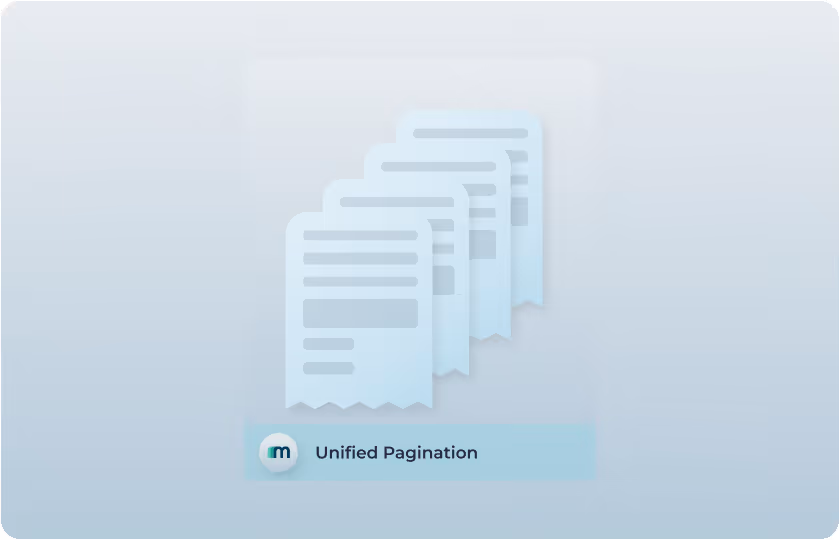 Unified Pagination for all ERP and accounting systems