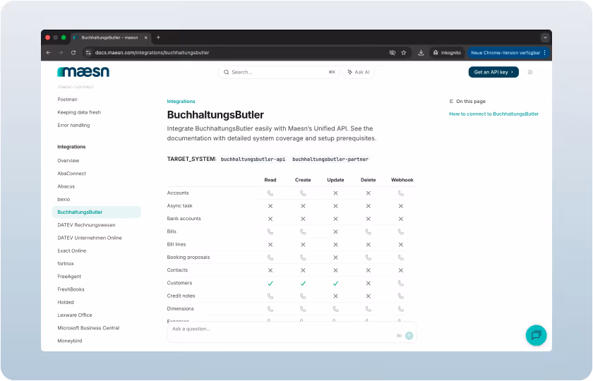 BuchhaltungsButler API documentation by Maesn