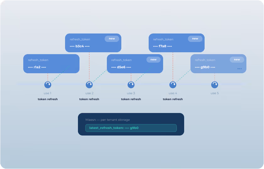 Abacus token handling managed by Maesn