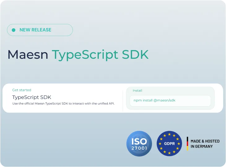 Maesn TypeScript SDK: Type-Safe Accounting Integrations