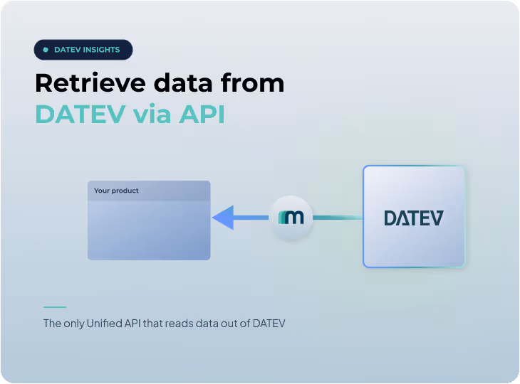 DATEV Datenservice Export Rechnungswesen: Read Accounting Data from DATEV via API