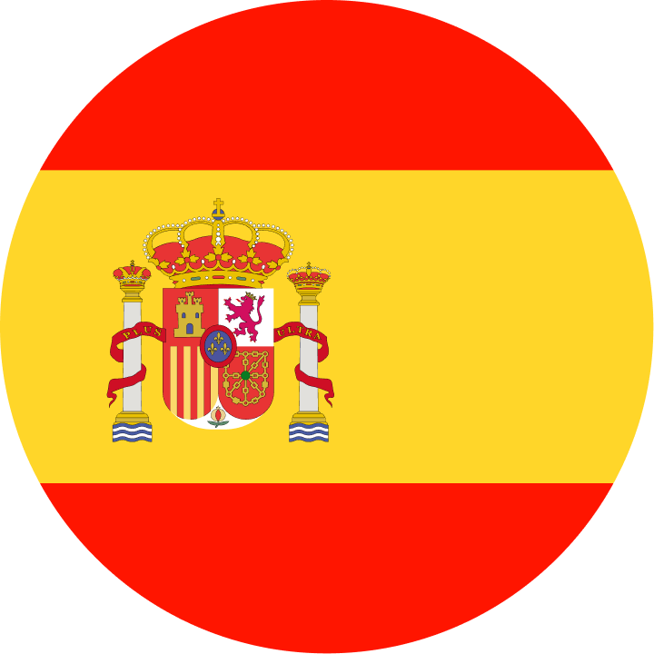 Spain flag representing the Spanish language 
