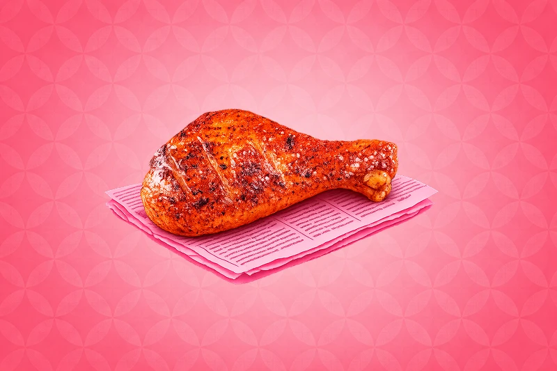 Pilon de poulet rôti croustillant