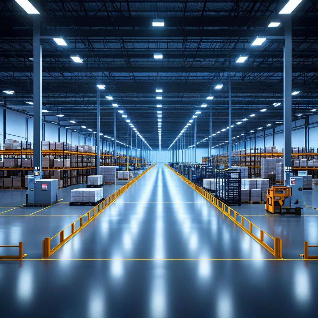 Autonomous mobile manipulator robot navigating a warehouse aisle — mobile manipulation robot rental in 2026