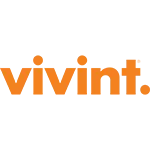 Vivint company logo in orange lowercase letters with a dot at the end.