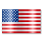 United States flag with 50 white stars on blue canton and 13 red and white stripes.