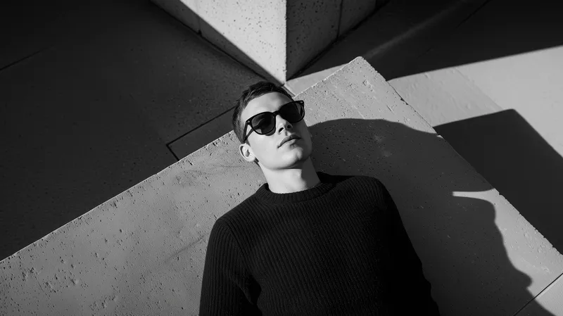 man lying on concrete