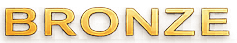 The word 'BRONZE' in large metallic bronze-colored letters on a dark background.