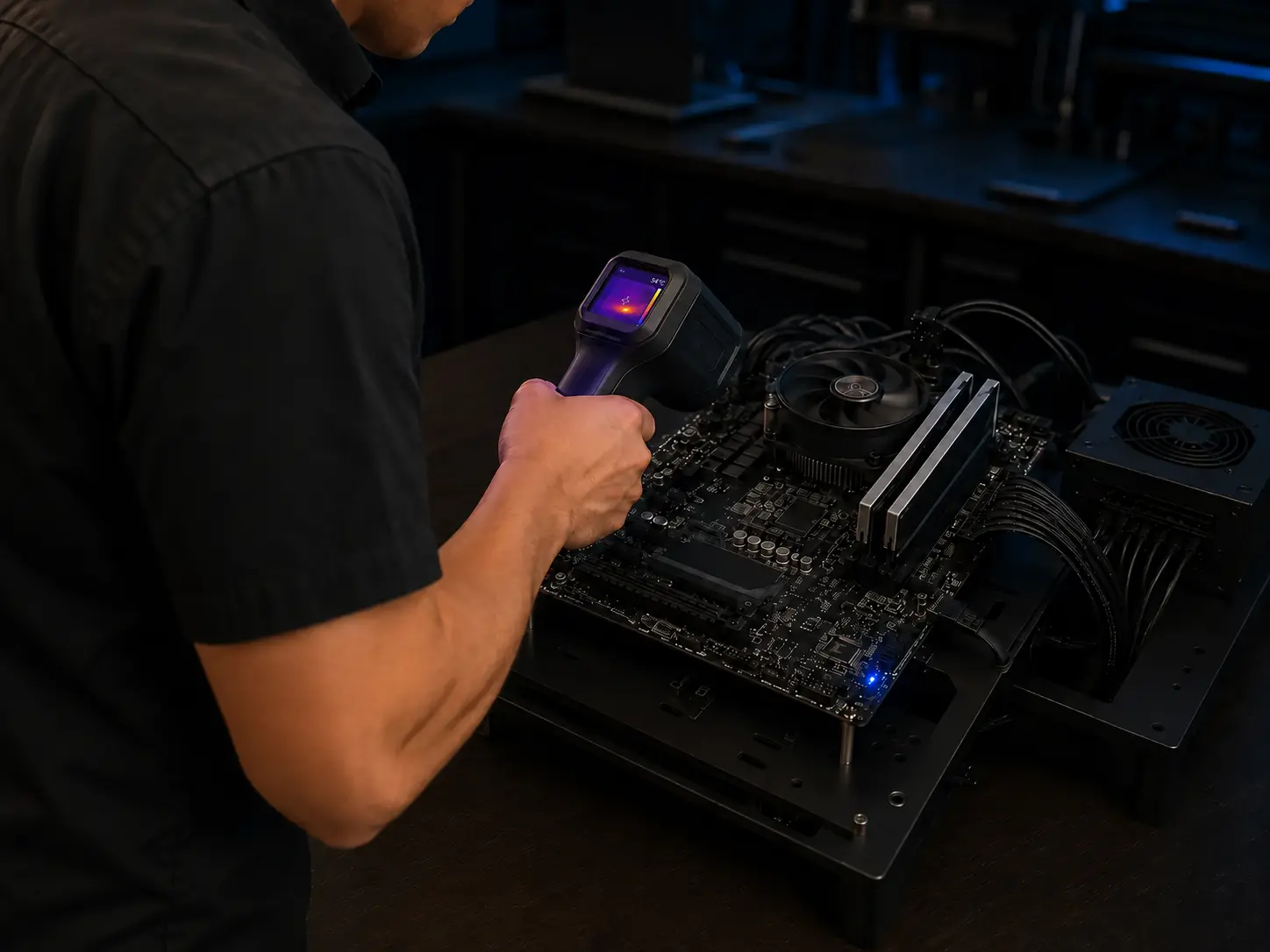 Ironwood PCs performing computer diagnostic and thermal testing.