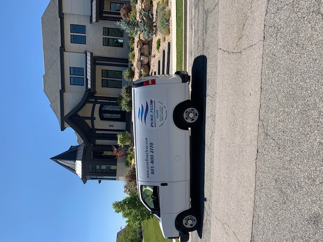 Pure Flow Clean van at a local home