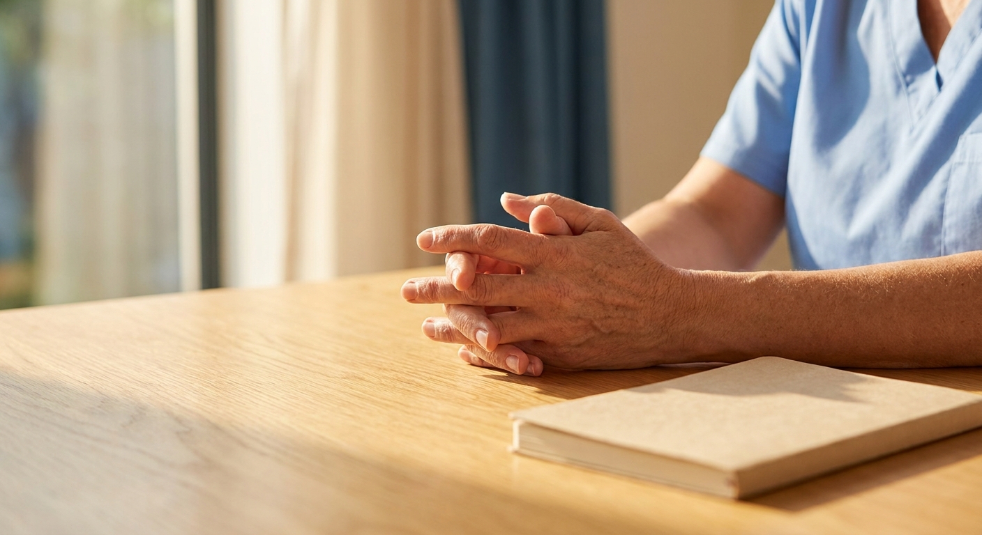 Clinician and patient reviewing a behavioral health treatment plan template together