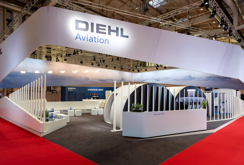Diehl Aviation – Deckenblende AIX 2023