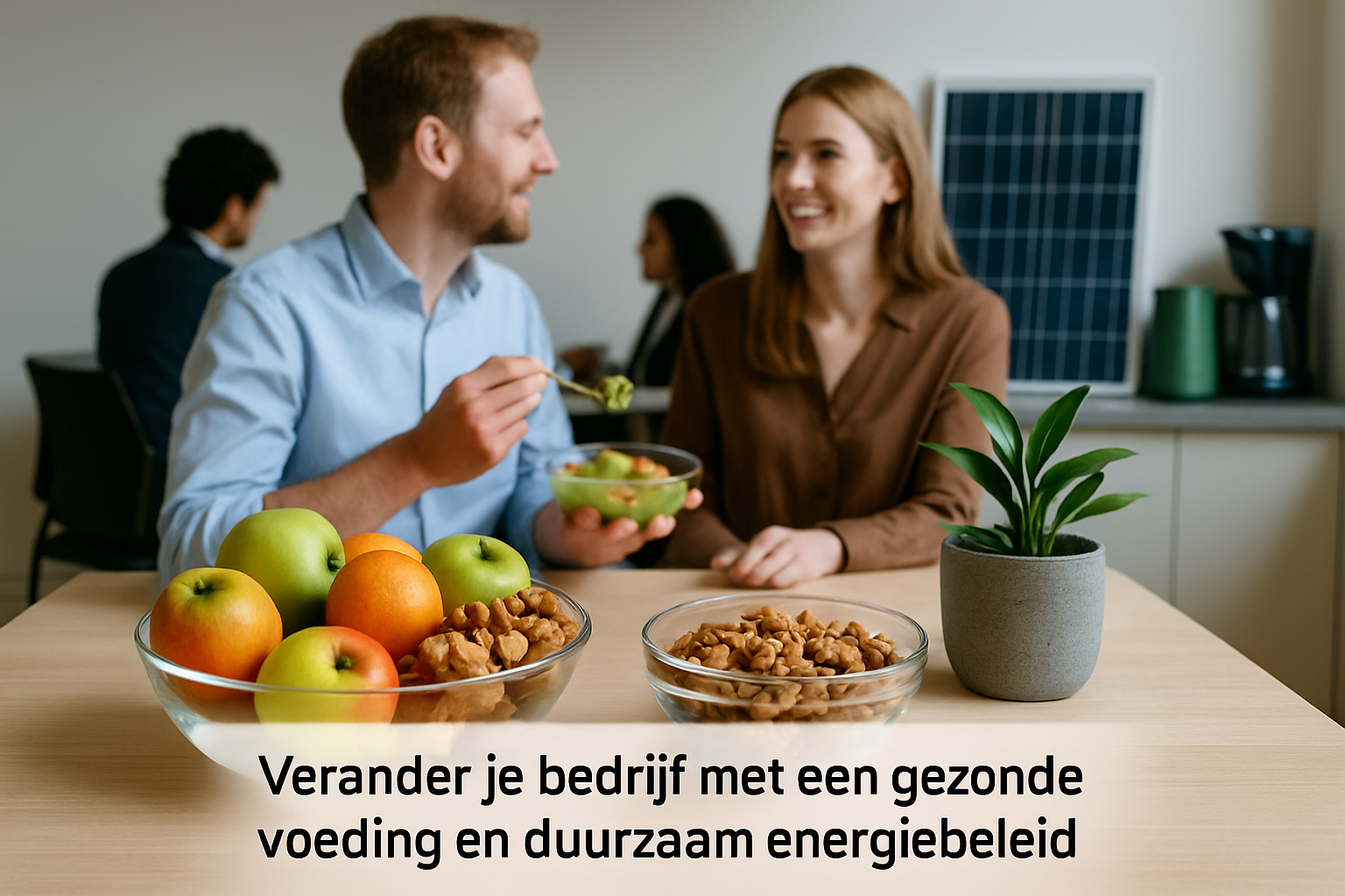 Verander je bedrijf met een gezonde voeding en duurzaam energiebeleid