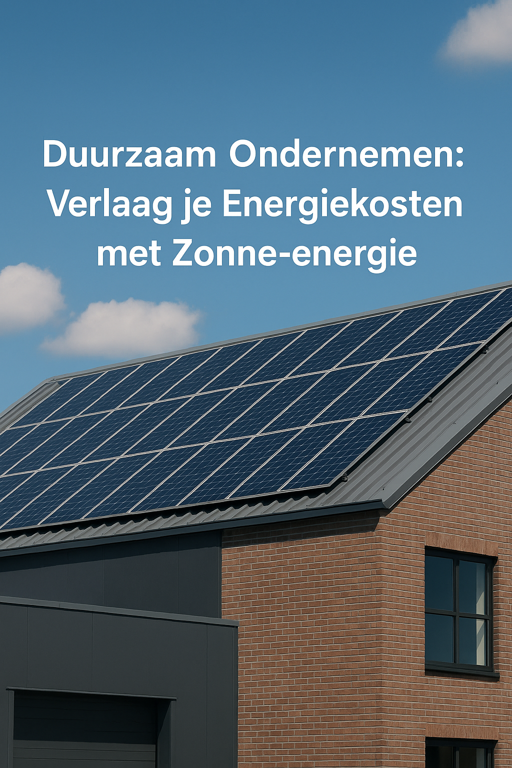 Duurzaam Ondernemen: Verlaag je Energiekosten met Zonne-energie