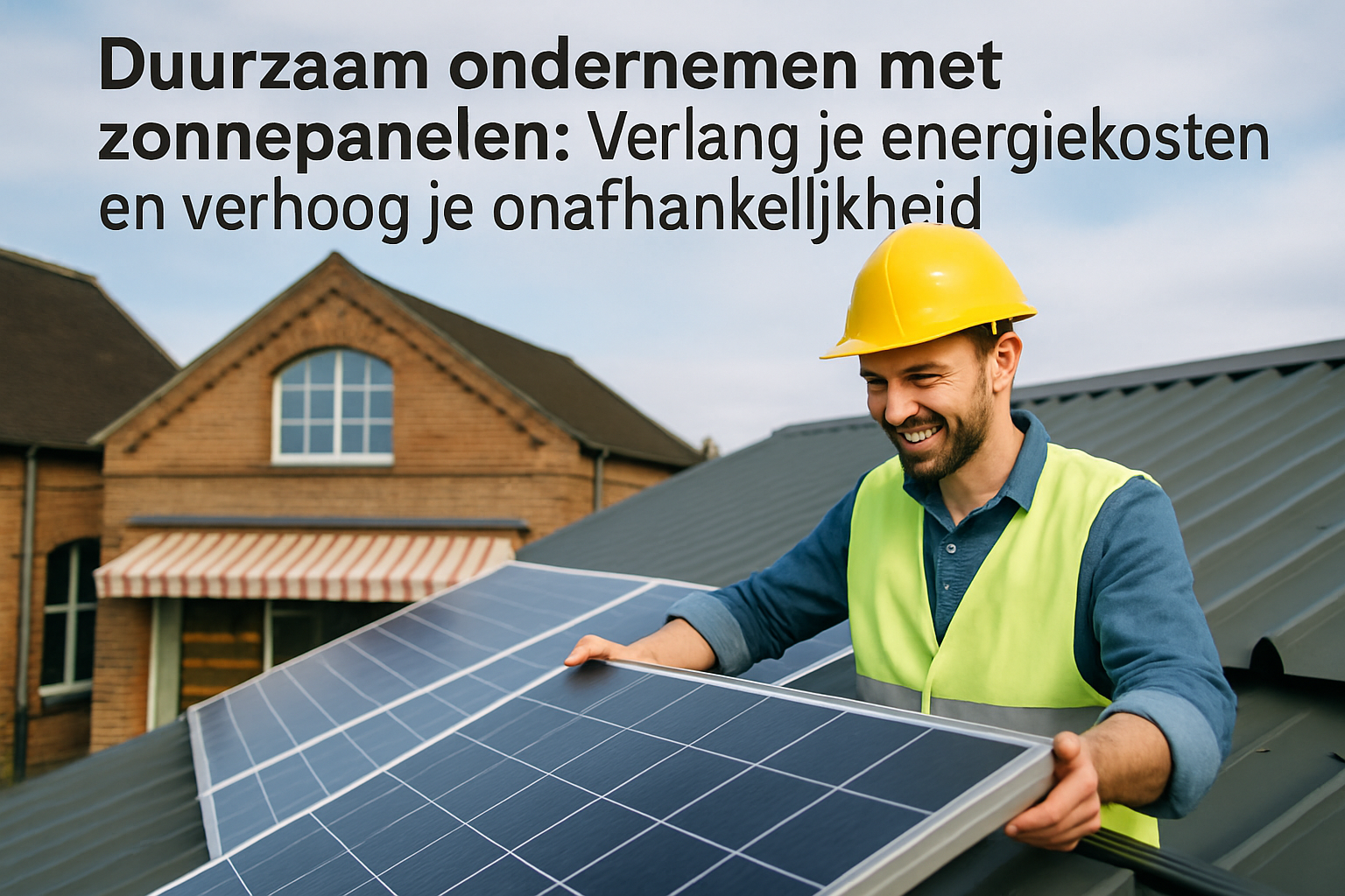 Duurzaam ondernemen met zonnepanelen: Verlaag je energiekosten en verhoog je onafhankelijkheid