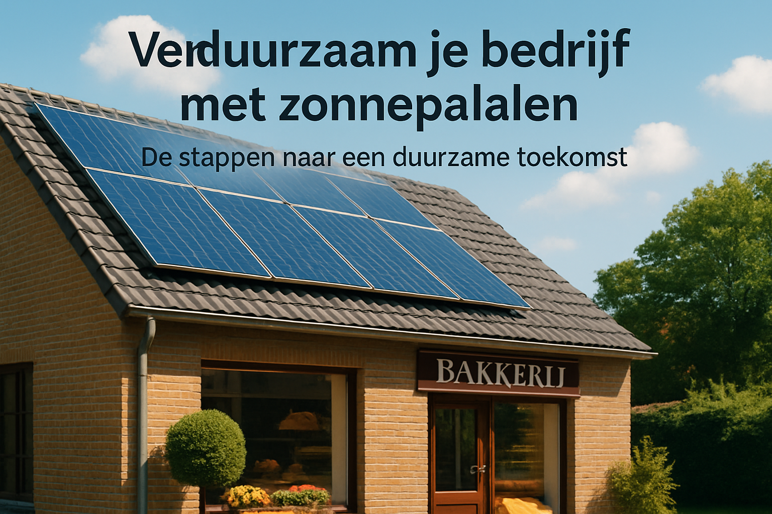 Verduurzaam je bedrijf met zonnepanelen: de stappen naar een duurzame toekomst