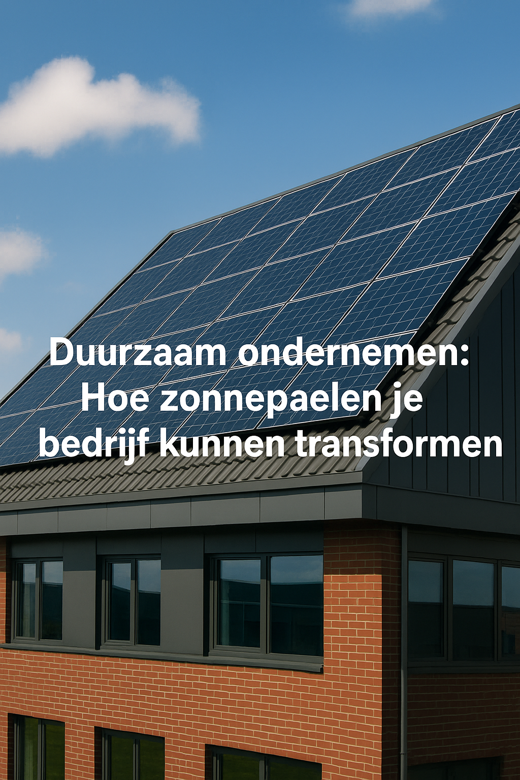 Duurzaam ondernemen: Hoe zonnepanelen je bedrijf kunnen transformeren