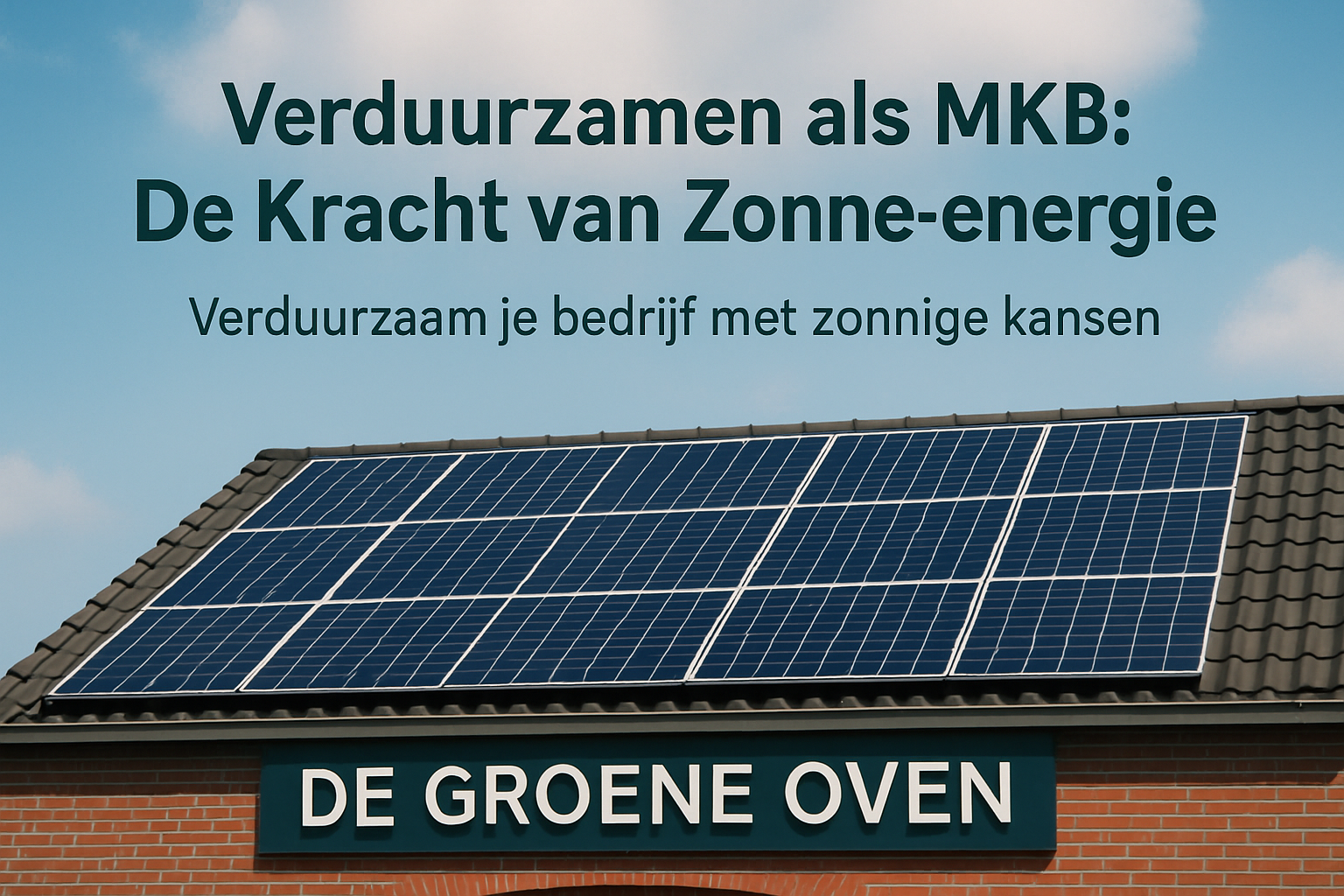 Verduurzamen als MKB: De Kracht van Zonne-energie