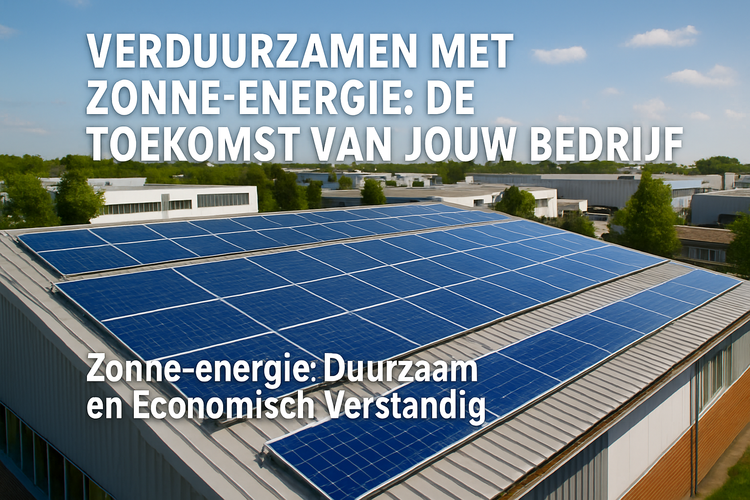 Verduurzamen met Zonne-energie: De Toekomst van Jouw Bedrijf