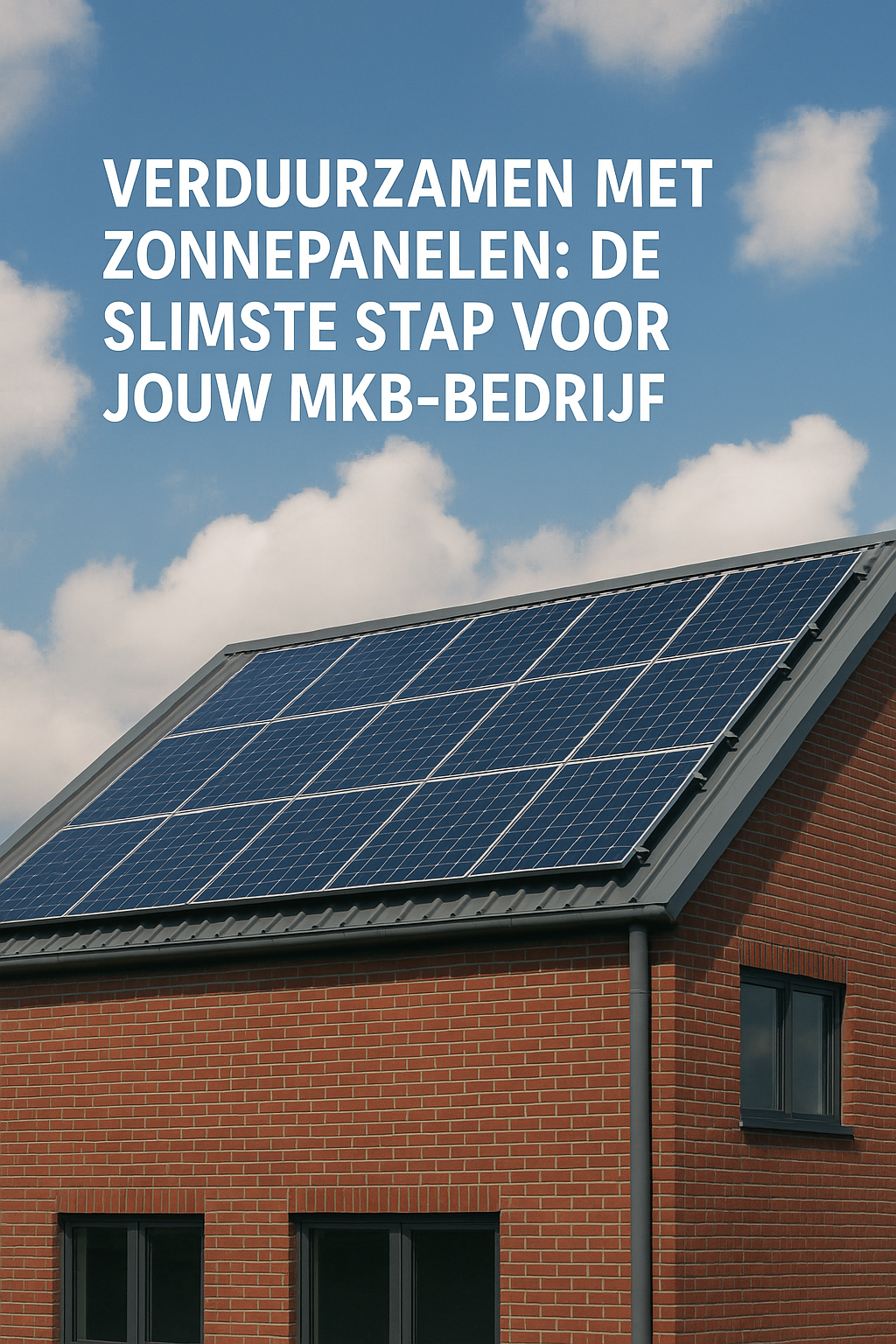 Verduurzamen met zonnepanelen: De slimste stap voor jouw mkb-bedrijf
