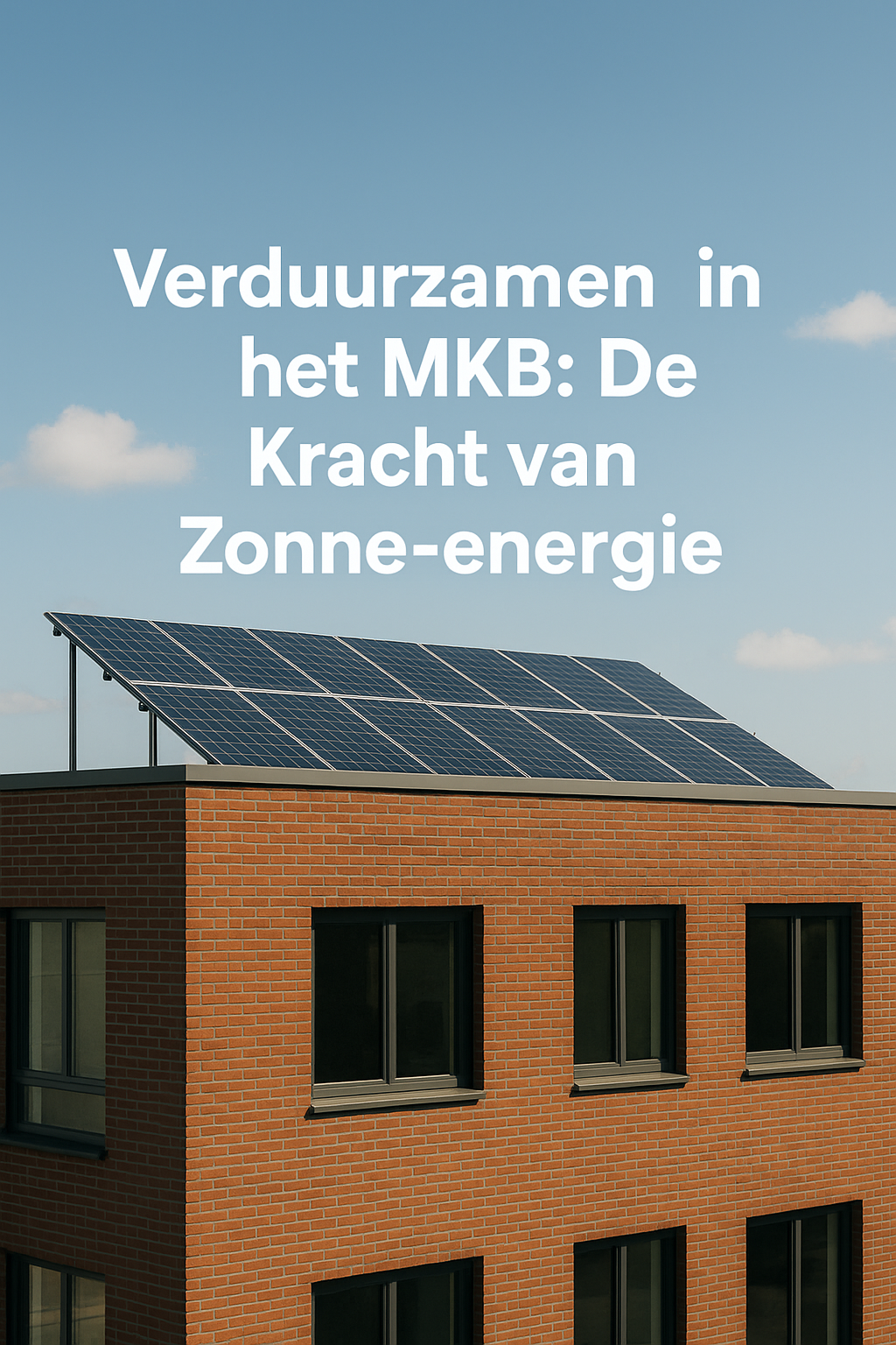 Verduurzamen in het MKB: De Kracht van Zonne-energie