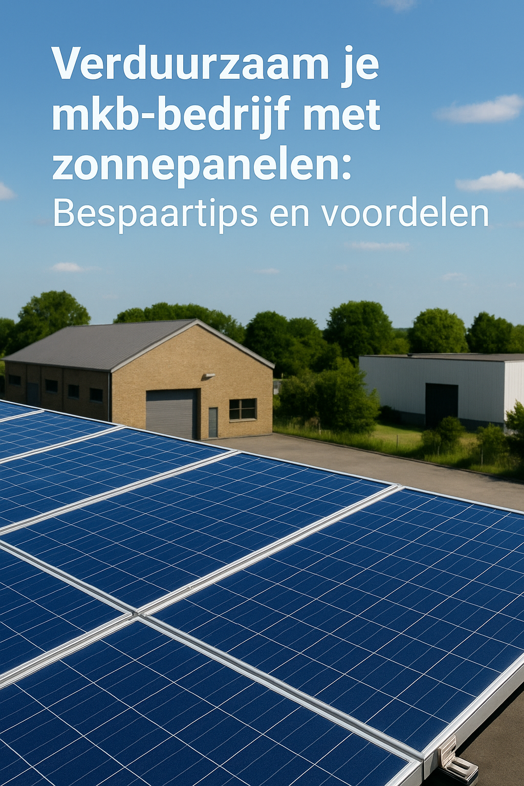 Verduurzaam je mkb-bedrijf met zonnepanelen: Bespaartips en voordelen