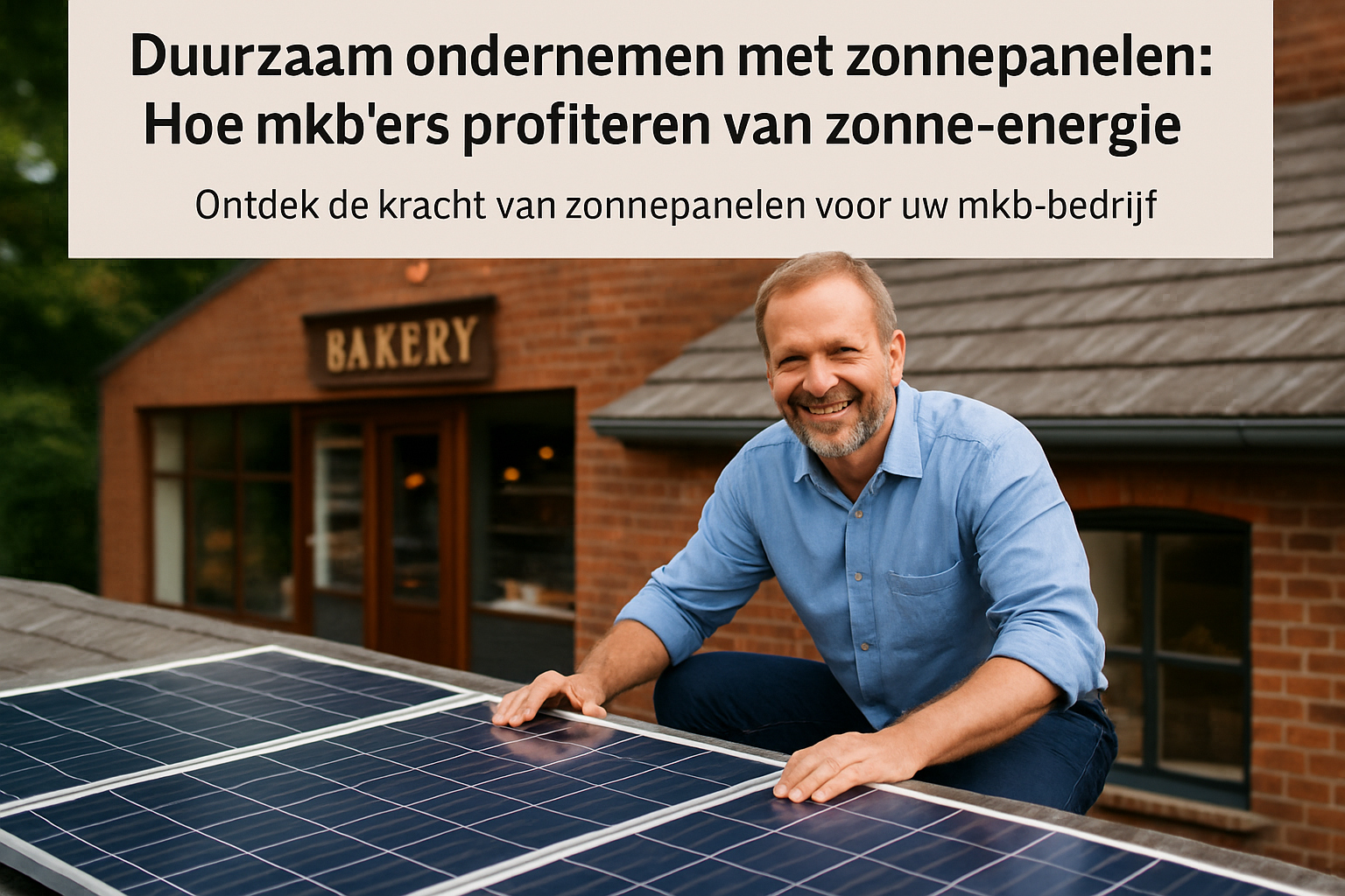 Duurzaam ondernemen met zonnepanelen: Hoe mkb'ers profiteren van zonne-energie