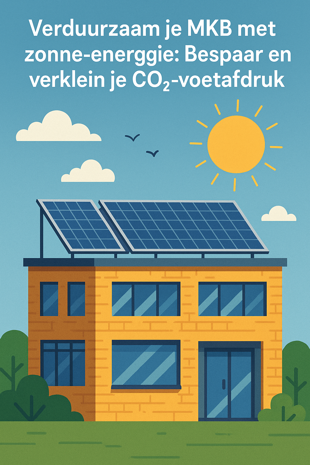 Verduurzaam je MKB met Zonne-energie: Bespaar en Verklein je CO₂-voetafdruk