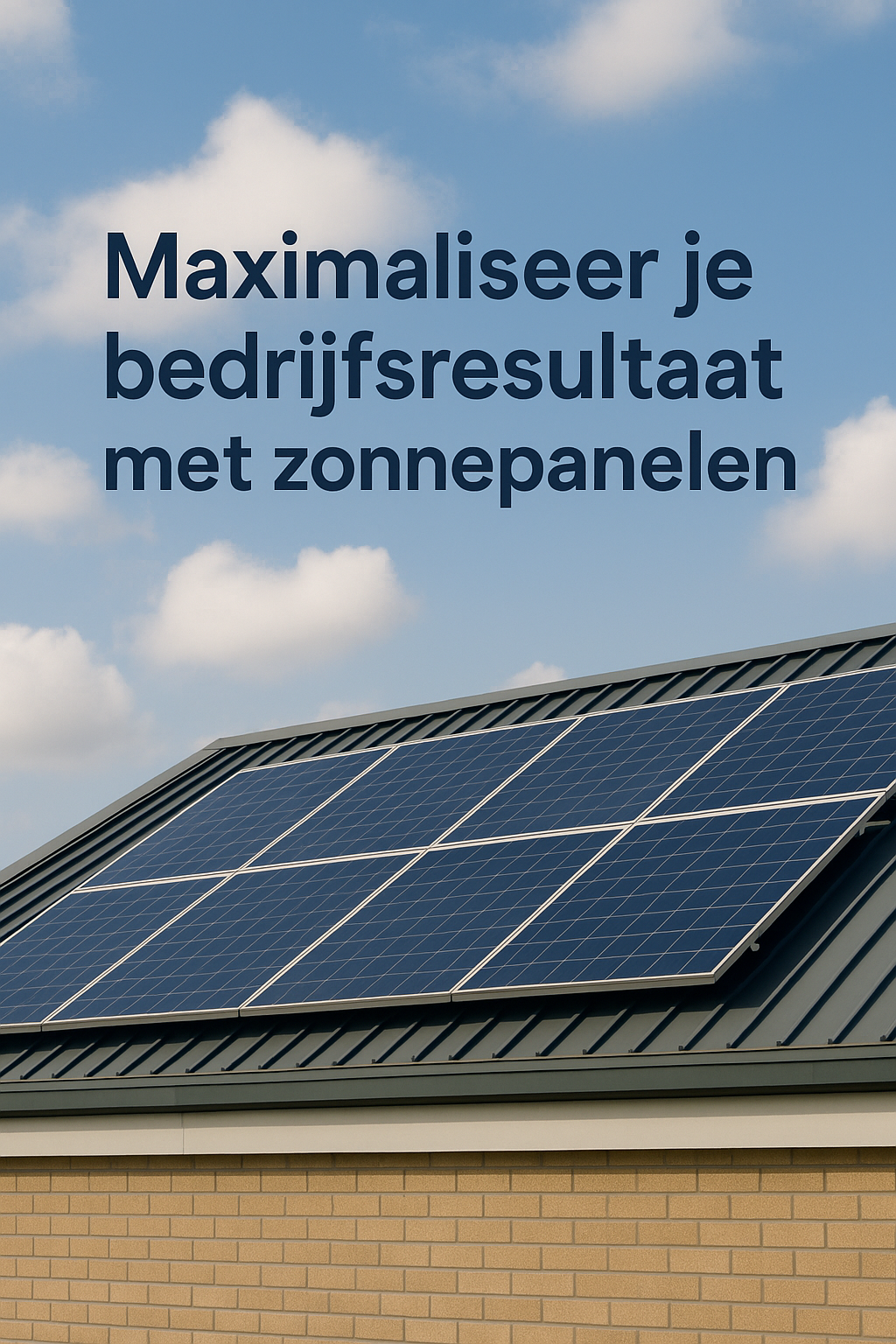 Maximaliseer je bedrijfsresultaat met zonnepanelen
