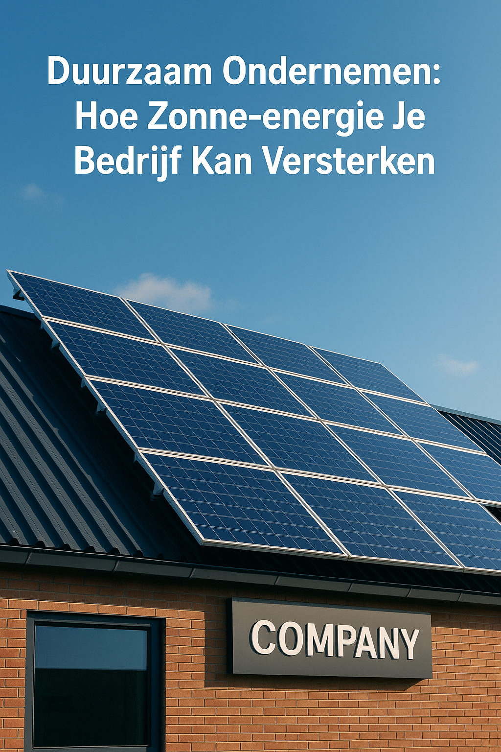 Duurzaam Ondernemen: Hoe Zonne-energie Je Bedrijf Kan Versterken
