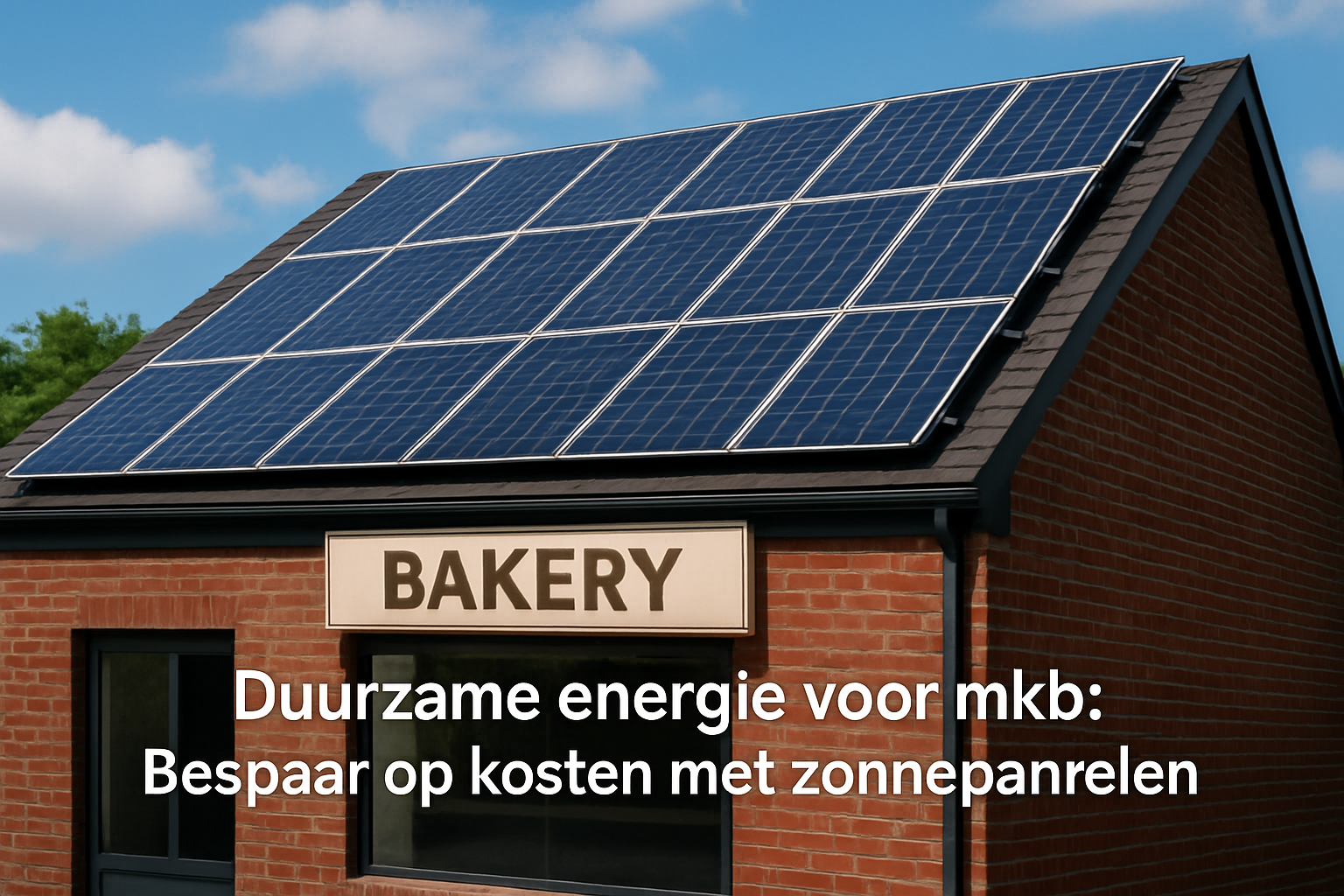 Duurzame energie voor mkb: Bespaar op kosten met zonnepanelen
