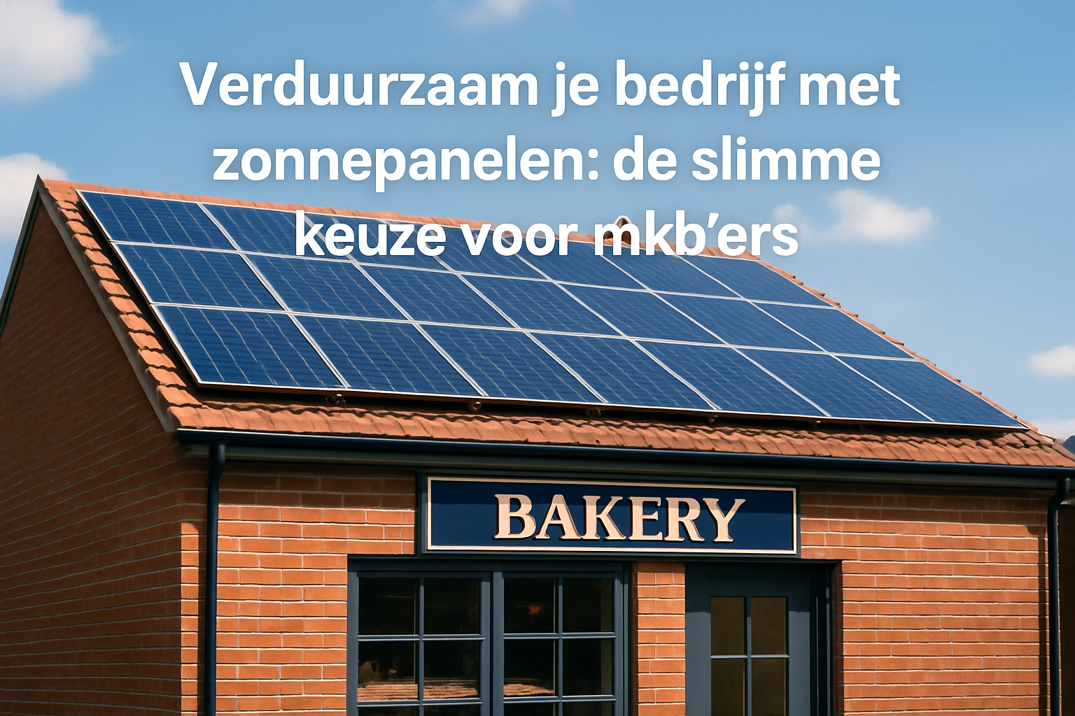 Verduurzaam je bedrijf met zonnepanelen: de slimme keuze voor mkb'ers