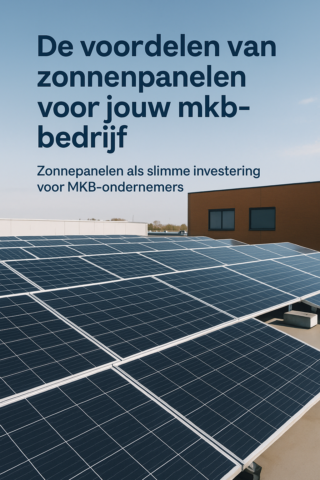 De voordelen van zonnepanelen voor jouw mkb-bedrijf