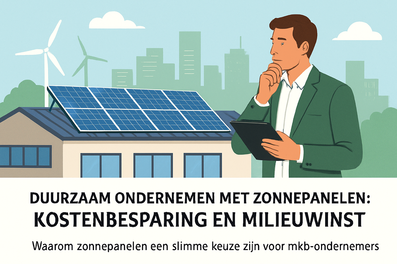 Duurzaam ondernemen met zonnepanelen: Kostenbesparing en milieuwinst