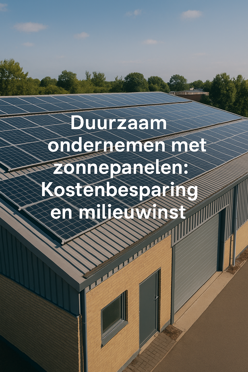 Duurzaam ondernemen met zonnepanelen: Kostenbesparing en milieuwinst