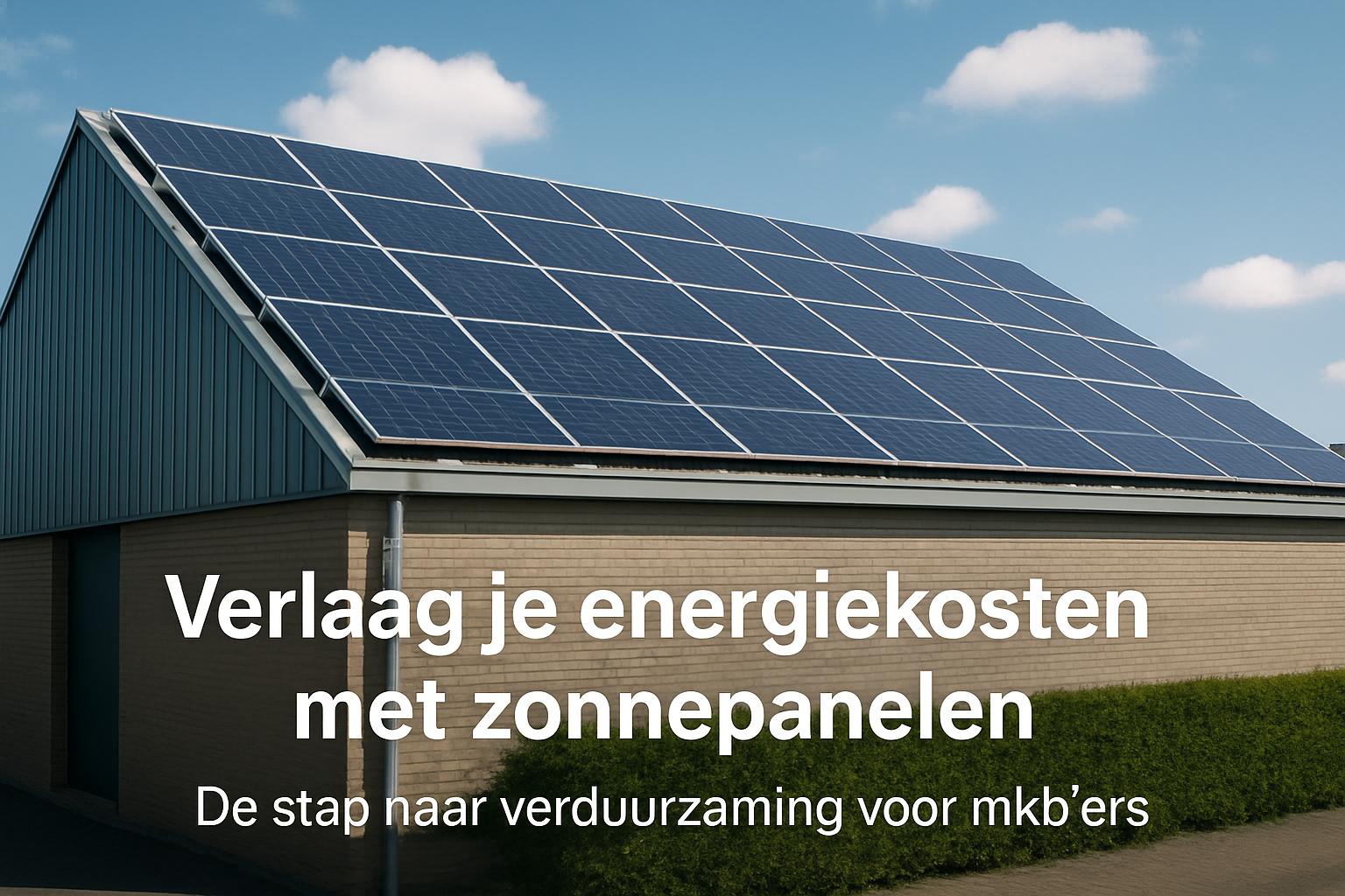 Verlaag je energiekosten met zonnepanelen: De stap naar verduurzaming voor mkb'ers