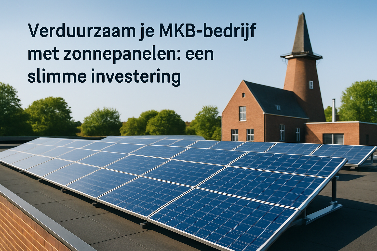 Verduurzaam je MKB-bedrijf met zonnepanelen: een slimme investering