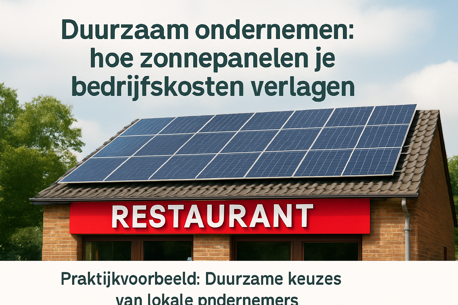 Duurzaam Ondernemen: Hoe Zonnepanelen Je Bedrijfskosten Verlagen