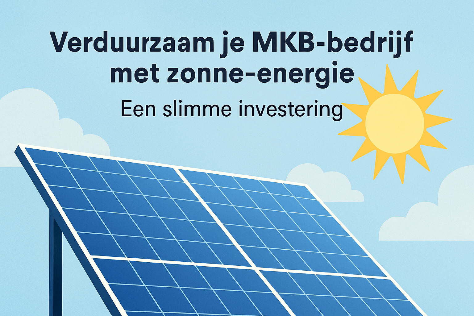 Verduurzaam je MKB-bedrijf met Zonne-energie: Een Slimme Investering
