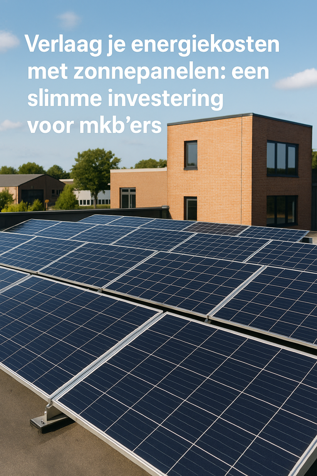Verlaag je energiekosten met zonnepanelen: een slimme investering voor mkb'ers