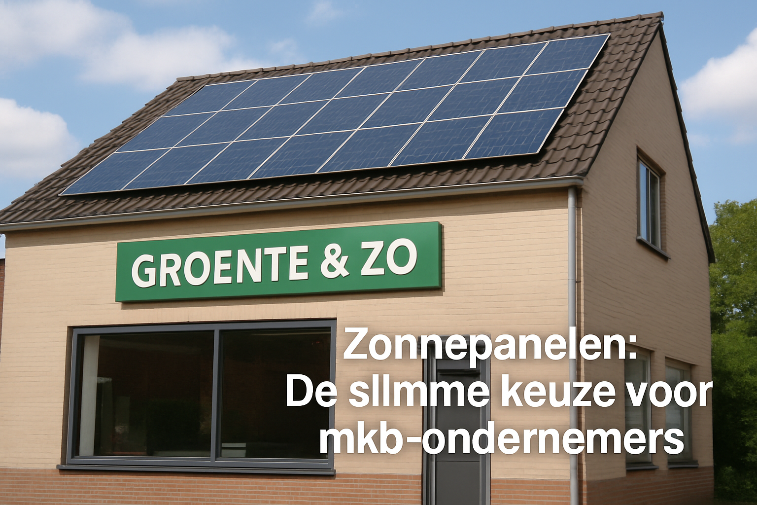 Verduurzaming in het mkb: Hoe zonnepanelen je energiekosten verlagen