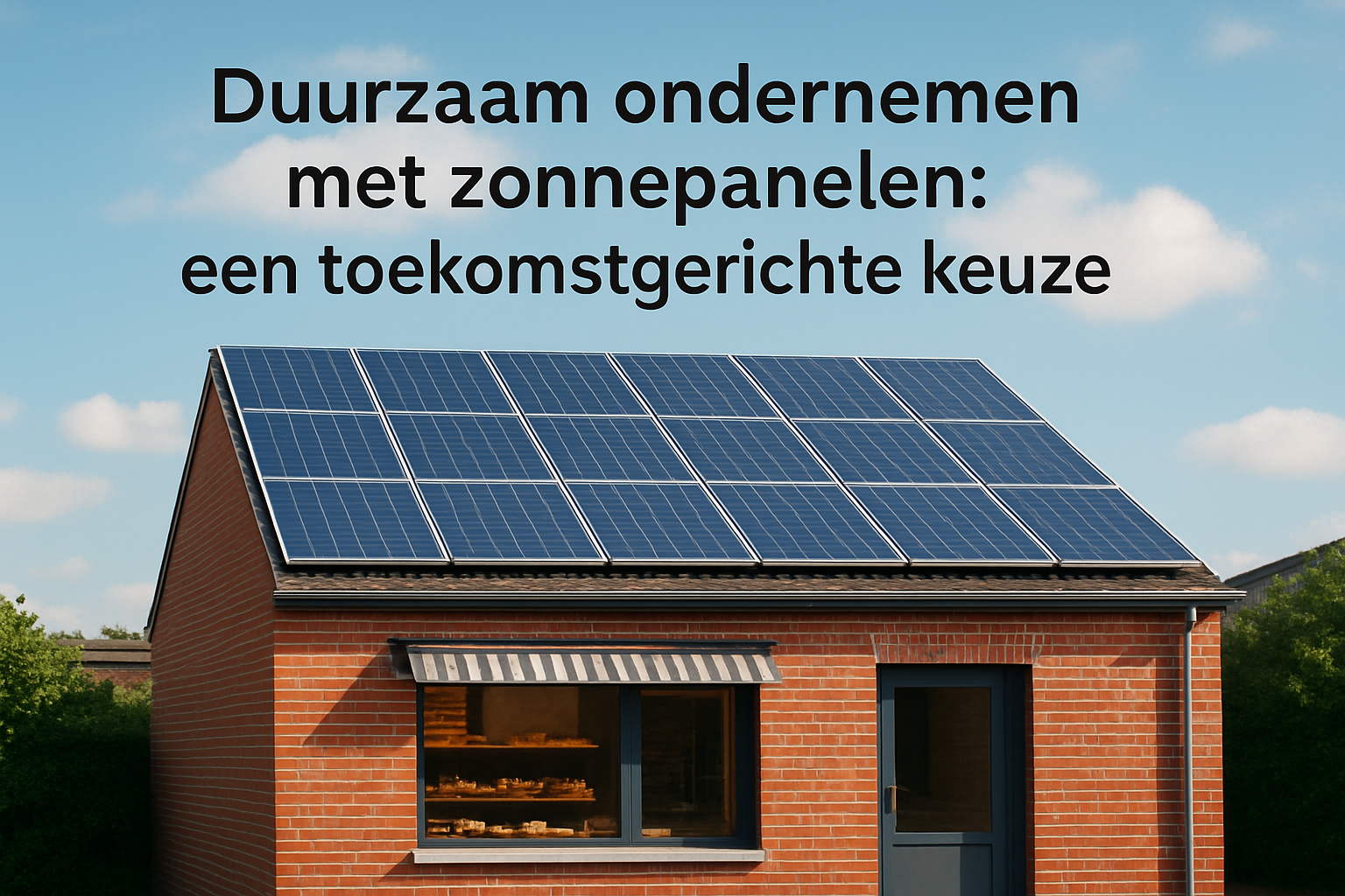 Duurzaam ondernemen met zonnepanelen: Een slimme zet voor mkb'ers