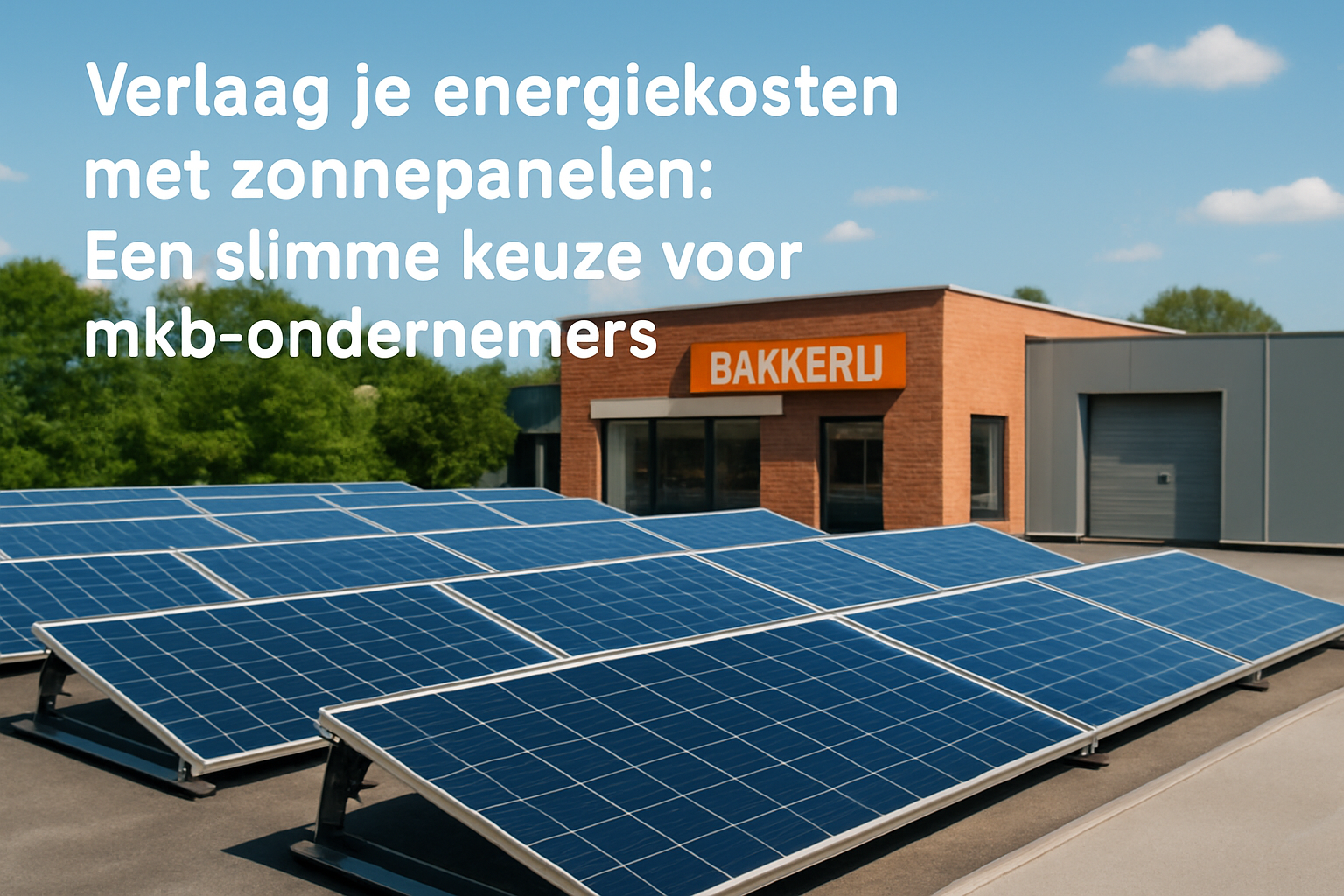 Verlaag je energiekosten met zonnepanelen: Een slimme keuze voor mkb-ondernemers