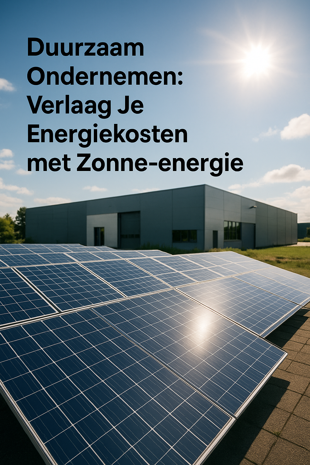 Duurzaam Ondernemen: Verlaag Je Energiekosten met Zonne-energie