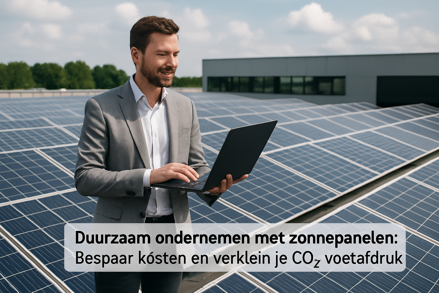 Duurzaam ondernemen met zonnepanelen: Bespaar kosten en verklein je CO₂-voetafdruk
