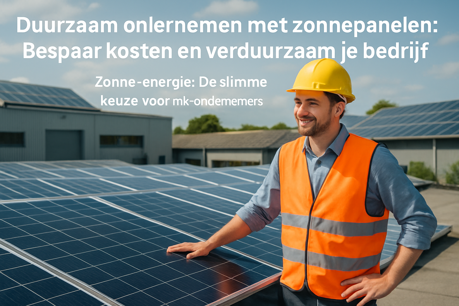 Duurzaam ondernemen met zonnepanelen: Bespaar kosten en verduurzaam je bedrijf
