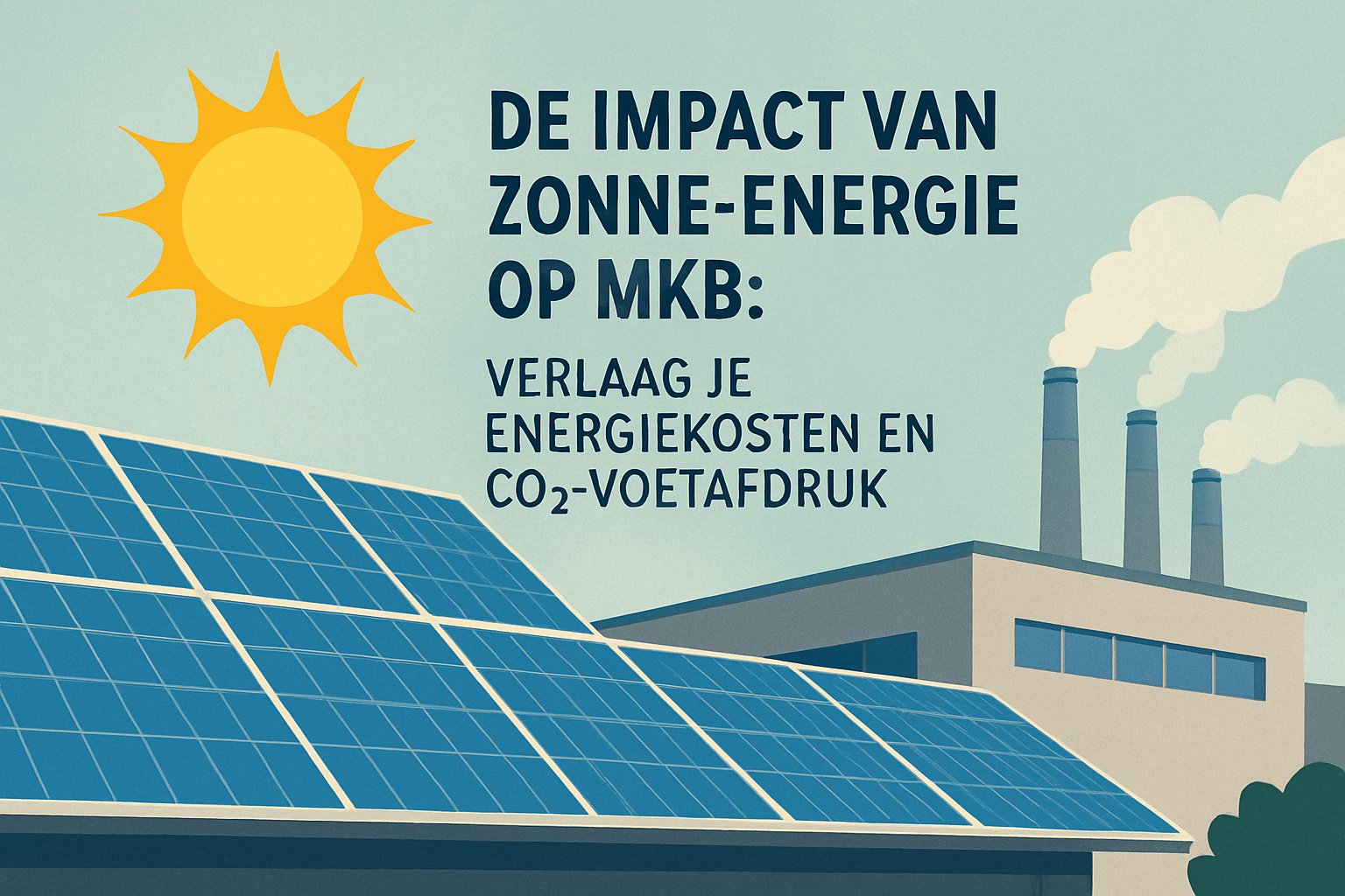De Impact van Zonne-energie op MKB: Verlaag je Energiekosten en CO₂-voetafdruk