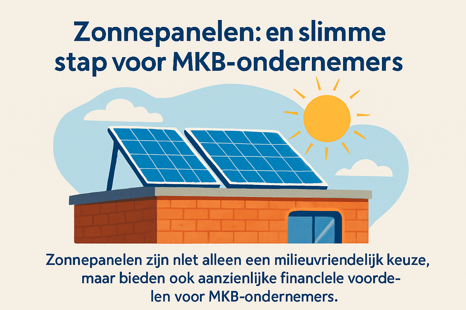 De voordelen van zonnepanelen voor MKB-ondernemers
