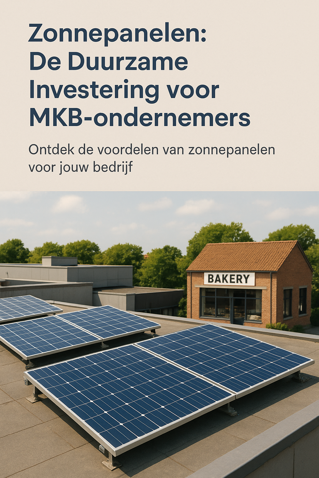 Zonnepanelen: De Duurzame Investering voor MKB-ondernemers